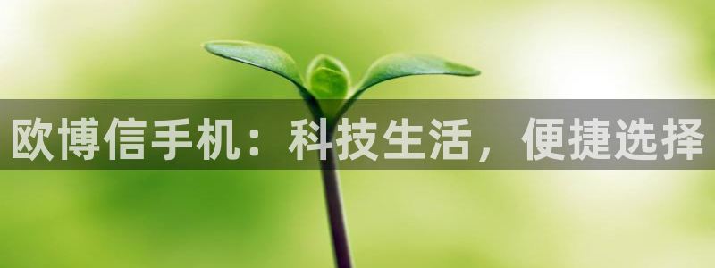 星耀国际平台官方入口下载：欧博信手机：科技生活，便捷选择