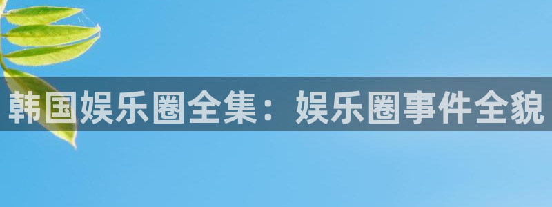 星耀国际赏金女王：韩国娱乐圈全集：娱乐圈事件全貌