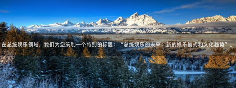 星耀国际下载：在总统娱乐领域，我们为您策划一个特别的标题：“总统娱乐的未来：新的